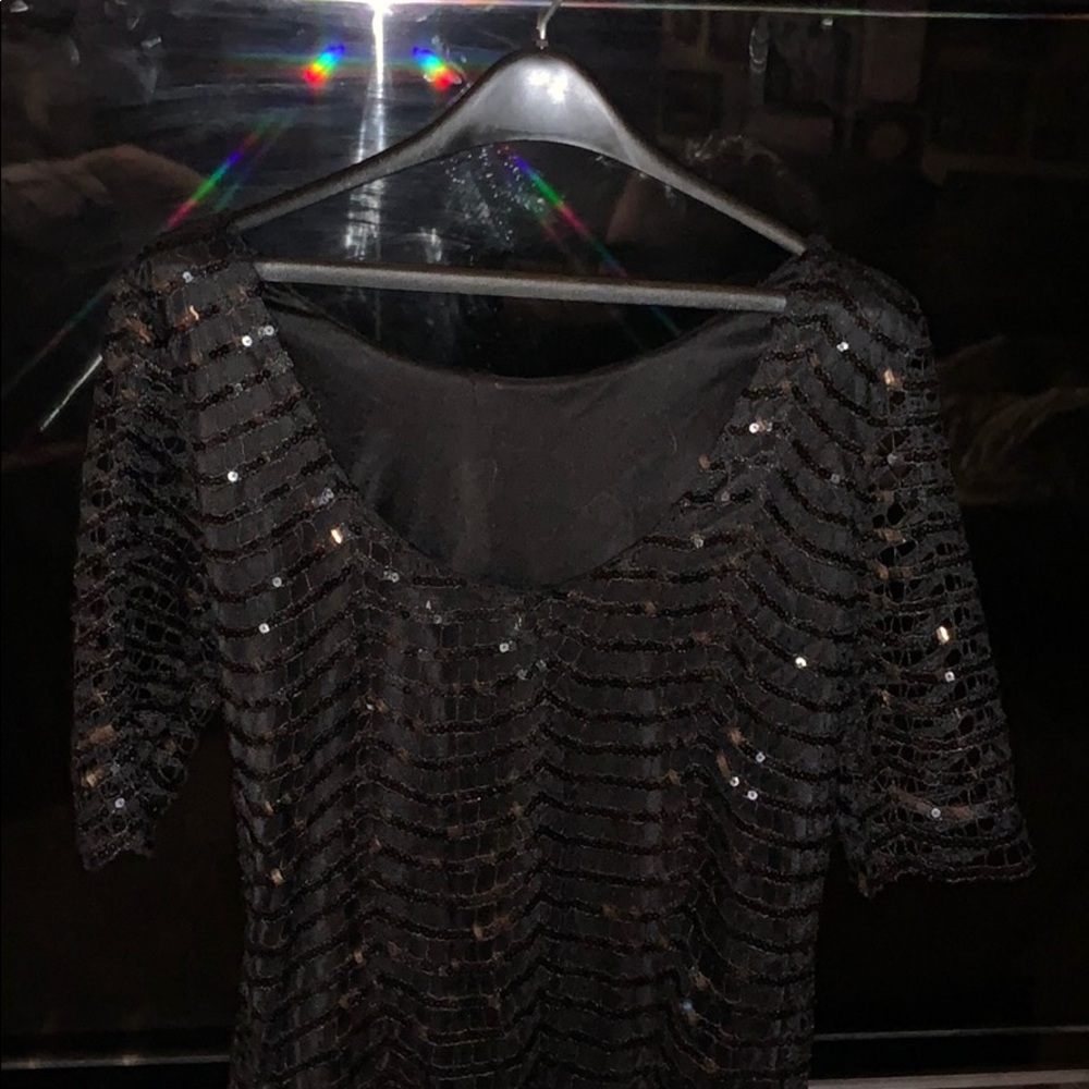 Black Sequin Dress